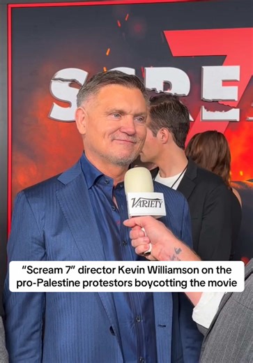 #Scream7 director Kevin Williamson reacts to the pro-Palestine protestors who gathered outside the film’s premiere calling for a boycott: “We live in a world where a lot of bad things are happening out there, and I think a lot of people want to be heard and they want to have their voice heard about the bad stuff that’s happening,” Williamson told Variety. “My heart goes out to them. I don’t know if canceling Paramount is the way to do it. But I think people should listen to their inner self and 