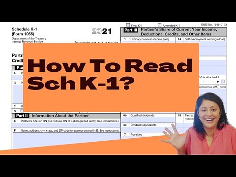 How To Read Schedule K-1?