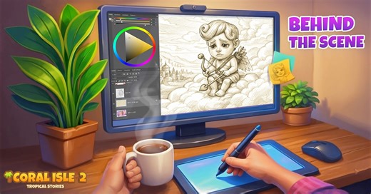 Hi Islanders! Ever wondered how your favorite game and characters are created? 🎨 Let’s take a little peek behind the scenes | Coral Isle 2: Tropical Stories