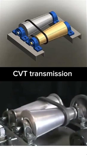 How a Cone CVT Transmission Works Smoothly #short