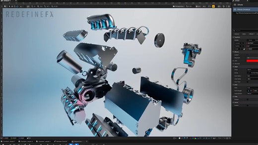 8.1K views · 111 reactions | Jesse Pitela experimented with the new Motion Design tools in Unreal Engine 5.6, which make it easier to visualize, reveal, and disassemble complex objects. See more: https://80.lv/articles/see-what-s-new-in-unreal-engine-5-6-s-motion-design-tools | 80 Level | Facebook