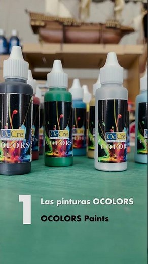 How to apply OCOLORS paints from OcCre - Naval Modeling