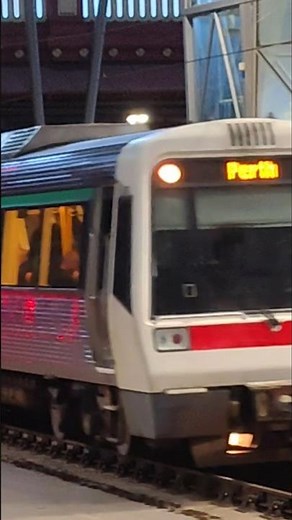 Transperth A series arriving into Perth Station Platform 8 (Midland Line)