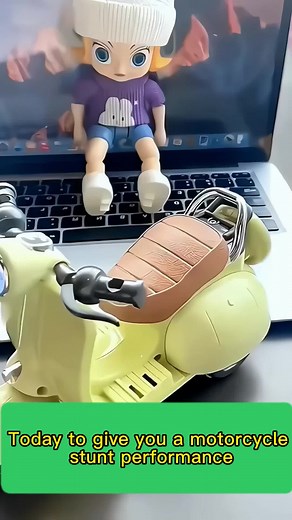 Today to give you a motorcycle stunt performance#toy #foryou #forchild