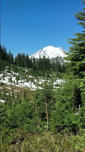 Dwindling Snowpack | Naches Peak Loop | Mount Rainier | Washington State #nature #mountains #hiking