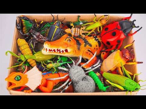 129 Mins ZURU Robo Alive Insects ASMR 🦎 Huge Crocodile, Spider, Lizard, Ladybug, Worm