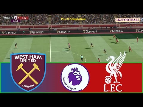 West Ham vs Liverpool | Epic Premier League Battle | Full Match Gameplay Pes 21 Simulation