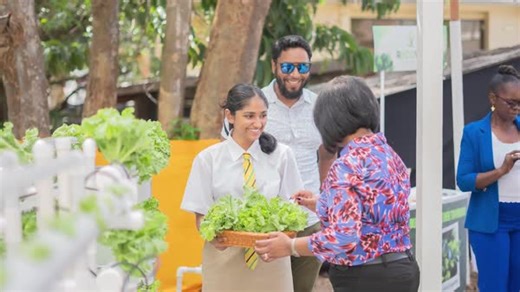 Meet Gabriella Arjun, the inspiring winner of the 2024 SHOUT National Secondary School Environmental Speech Competition! We had the pleasure of visiting her at Queen’s College, where she brought her winning idea to life: a hydroponic kitchen garden for the school cafeteria! With support from Recover Guyana and ExxonMobil Guyana, Gabriella shows how youth can make a big difference when they're empowered. | ExxonMobil Guyana