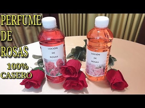 CÓMO HACER PERFUME DE ROSAS CASERO Es muy Fácil y Rápido