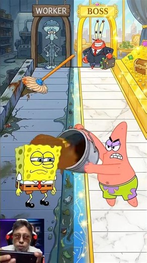 Spongebob Vs Patrick 🔥 WORKER vs BOSS 💰😱 1 Decision Changed Everything!