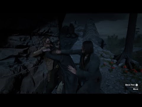 John Marston helps Arthur fight Micah - Red Dead Redemption 2
