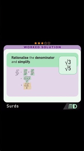 RATIONALISING the DENOMINATOR #math #maths #mathematics #mathsshorts #mathstricks #mathtricks