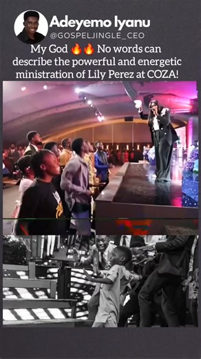 Follow @lily_perez_live and stream the full ministration through this link: https://www.youtube.com/watch?v=M5gq2TIUq8Q . Trust me, you’ll want this on repeat! 🙌 . What a moment in worship!🔥 The atmosphere was charged with so much energy and passion as Lily Perez led the room into a powerful time of praise at COZA. Every song carried a presence that made you want to lift your hands and just pour your heart out to God. . Follow me for more edifying content #fyp #viralvideo #gospelmusic #musiclo