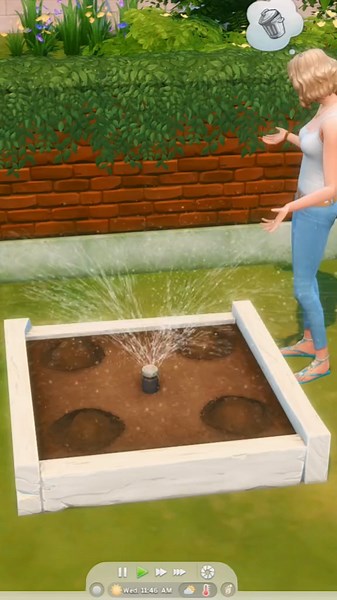 Hey There Lovelies 💚✨! Are you tired of your plants dying because you forget to water them?? This trick is for YOU! If you place a sprinkler in the plant box, it will automatically water your plants every morning! You must have seasons installed to use the sprinkler. Which is one of my FAVORITES!! Game: The Sims 4 🏷️ : #thesims #sims4 #tipsandtricks