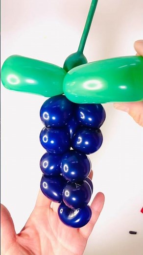 How to make grape balloon 🍇 ￼ぶどうの作り方 【バルーンアートかねさん】
