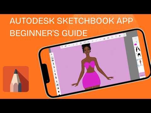 Autodesk Sketchbook App Tutorial for beginners (Beginners Guide for digital fashion illustration)