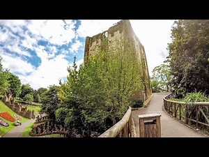 A walk in the Gardens of Guildford Castle, Surrey, England