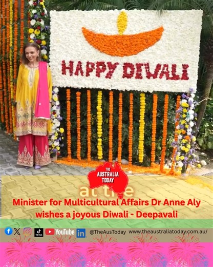 🪔✨ Diwali greetings from India! ✨🪔 Minister for Multicultural Affairs Dr Anne Aly has sent her warm wishes to the Hindu community on the joyous occasion of Diwali - Deepavali — all the way from #India! “#HappyDiwali, everyone!! I’m so excited to celebrate with you all and can’t wait to see the amazing festivities right across #Australia!” Dr Aly’s message celebrates the spirit of light, hope and community that Diwali brings — a reminder of the rich multicultural harmony that makes Australia sh