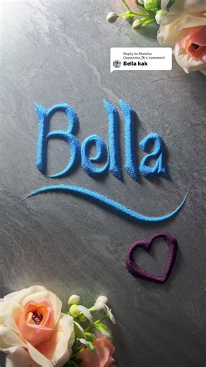Beautiful Calligraphy Art of the Name Bella