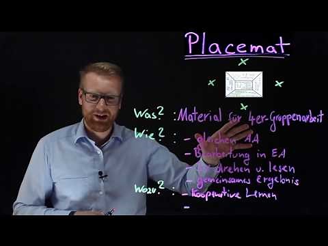 Placemat | Methode für den Unterricht (Unterrichtsbesuch, Lehrprobe, usw.)