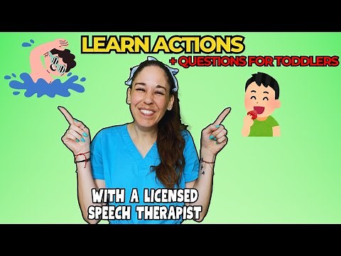 Learn Actions, Pronouns, and "What" Questions | Speech Therapy Educational Video for Toddlers