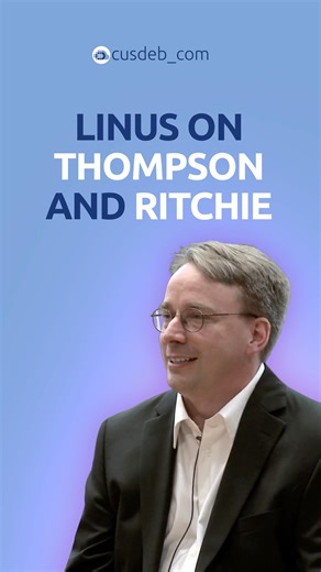 CusDeb | Technology Magazine on Instagram: "Linus Torvalds gives credit to Ken Thompson, Brian Kernighan, and Dennis Ritchie. Credit: The reel is based on the video « Aalto Talk with Linus Torvalds [Full-length] » from the YouTube channel aaltouniversityace. #CusDebMagazine #TechJournal #TechMagazine #DennisRitchie #KenThompson #LinusTorvalds #FreeSoftware #linux #LinuxKernel #OpenSource"