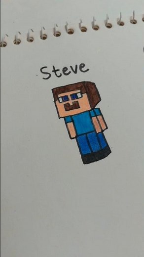 Drawing Minecraft characters⛏️ #howtodraw #shorts #drawing #art #minecraft