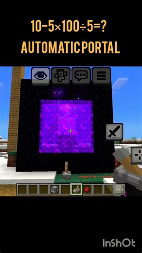 How to make an automatic portal in Minecraft @ClementdavRuns