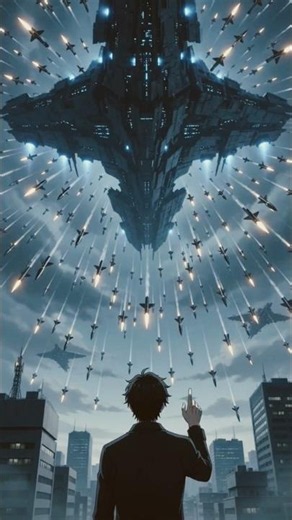 The Day the Sky Fell | Ultimate Alien Invasion 🛸💥 #anime #viral