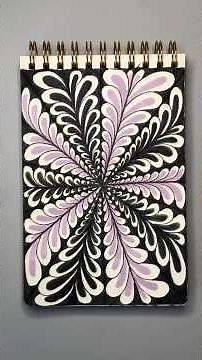 Relaxing Doodle Tutorial Zentangle Art #art #drawing #inspiration #zentangle #doodle #shorts