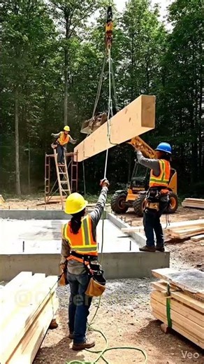 Building a Forest Cabin from Scratch 🌲 | Ultra Realistic Construction Timelapse