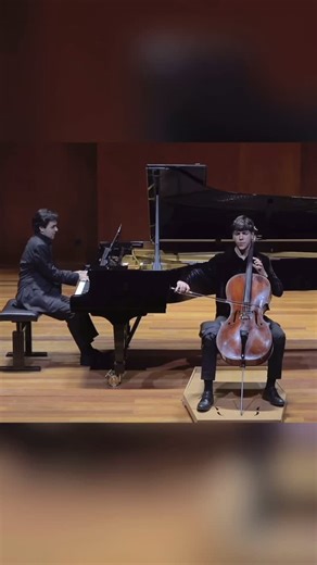 Álvaro Lozano on Instagram: "Enjoying Schumann’s poetry with the amazing @david_khrikuli. This is his Adagio & Allegro, originally written for horn, but fortunately arranged for cello too. #cello #piano #schumann"