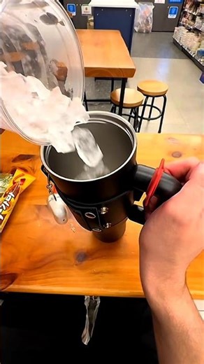 Trying Viral Korean Ice Cup ASMR🥤#icecup#southkorea#drink#asmr#7eleven#convenience#store#short#video