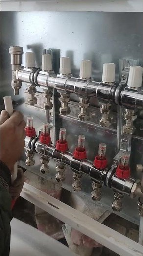 "Underfloor heating pipe test #shortvideo