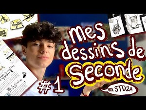 Mes MEILLEURS DESSINS/PROJETS de SECONDE EN STD2A #1