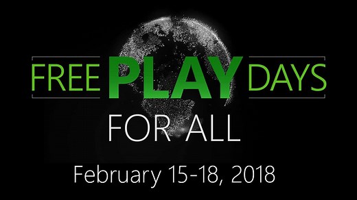 Free Play Days are back! Take advantage of free multiplayer and 2 unlocked games (Rainbow 6 Siege and NBA 2K18) now through February 18: http://xbx.lv/2BvQQWn | Xbox