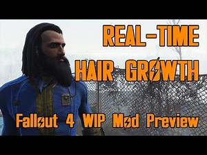 WIP preview: HAIR - Real-Time Hair Growth - Fallout 4 mod