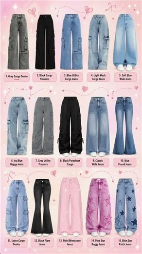 15 Trendy Jeans & Cargo Styles for Every Aesthetic|Cute Denim Outfit Inspiration✨ #shorts #ytshorts