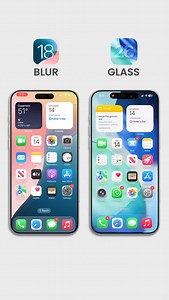 iOS 18 Blur Vs iOS 26 Glass - Which one Looks Better? . . . iOS 18 brought the smooth blur effect, but now iOS 26 is here with a brand-new Liquid Glass UI – and it looks insane! In this video, we compare the iOS 18 Blur vs iOS 26 Glass in detail. From lock screen design to icon reflections and transparency effects, see how Apple has redefined the iPhone look. Which one do you prefer – the soft blur or the futuristic glass? 🔔 Subscribe for more iPhone updates, iOS tips, and customization compari