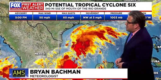 Potential tropical cyclone six