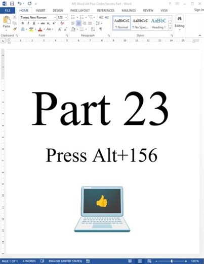 MS Word Alt + Codes Secrets Part 23 | Alt Codes Secrets | Hidden Keyboard Shortcuts You Must Know