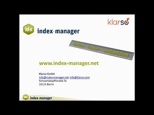 Index-Manager tutorial [en] – import