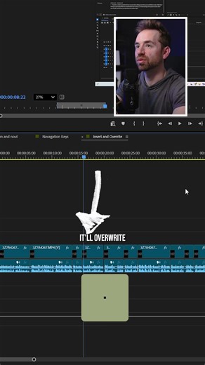 How to Use Insert and Overwrite Shortcuts in Premiere Pro to Edit Faster