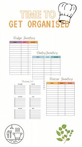 Kitchen Inventory & Shopping List Organizer (digital Download) - Etsy