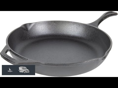 Lodge 12" Cast Iron Skillet Chef Collection Perfect Sear