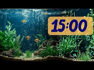 15-Minute Lo-Fi Aquarium Timer - Relaxed Focus Countdown - No Alarm