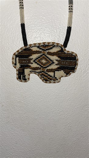 Beaded Buffalo Medallion - Etsy