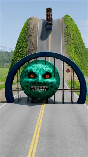 Long Capsule Buses vs Drain Pipe - BeamNG.Drive