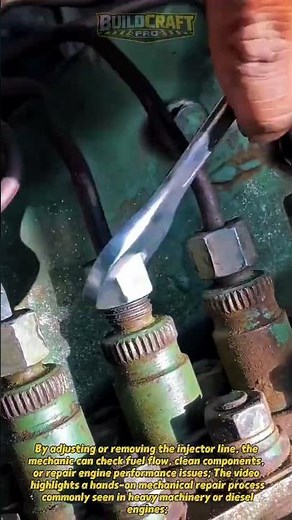 Diesel Injector Line Repair in Seconds! #mechanic #dieselengine #shorts