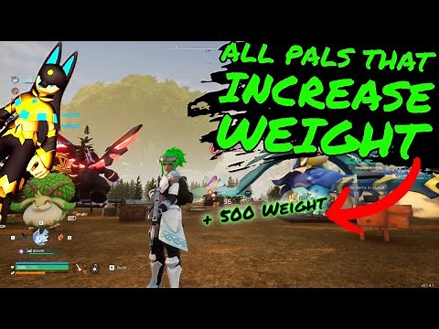 ALL PALS THAT INCREASE CARRY WEIGHT!!! Palworld Tips and Tricks!!